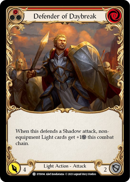 Defender of Daybreak (Red) [DTD094] [Dusk till Dawn]