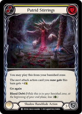 Putrid Stirrings (Yellow) [DTD162] [Dusk till Dawn] Rainbow Foil