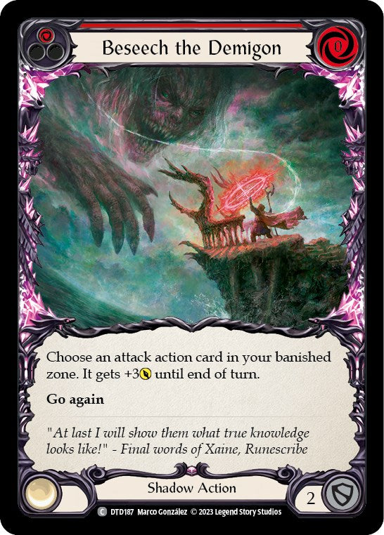 Beseech the Demigon (Red) [DTD187] [Dusk till Dawn]