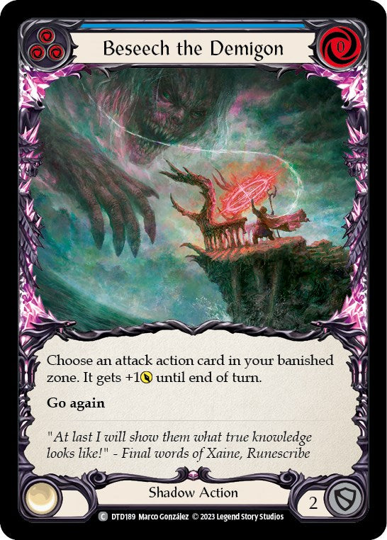 Beseech the Demigon (Blue) [DTD189] [Dusk till Dawn]