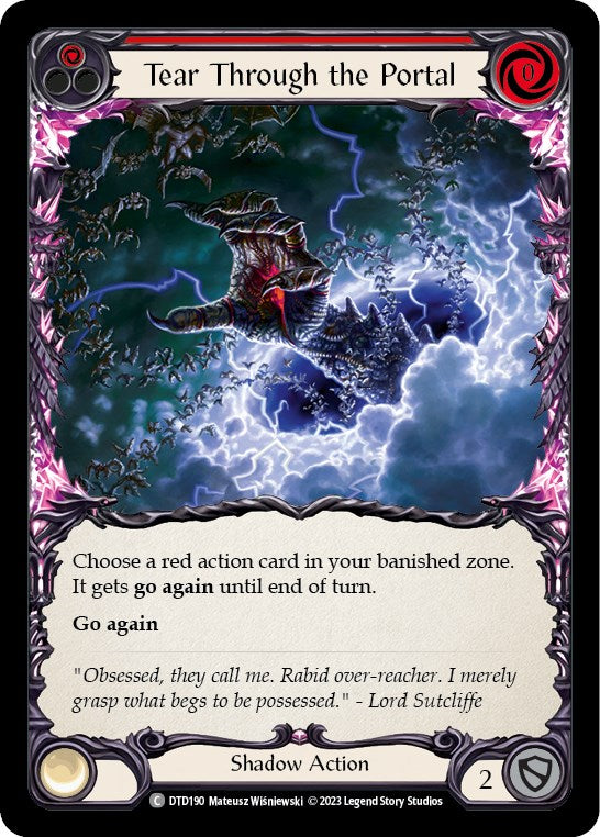 Tear Through the Portal (Red) [DTD190] [Dusk till Dawn] Rainbow Foil