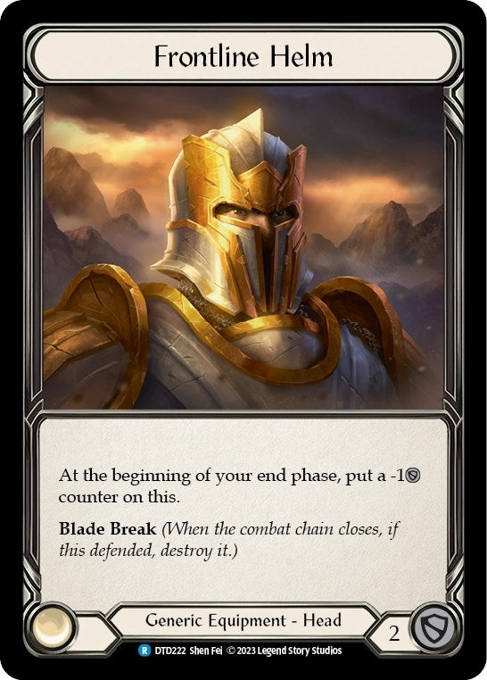 Frontline Helm [DTD222] [Dusk till Dawn] Cold Foil