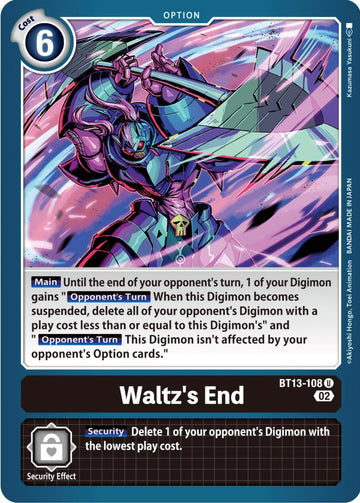 Waltz's End [BT13-108 U] [Versus Royal Knights]