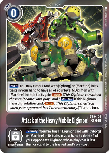 Attack of the Heavy Mobile Digimon! (Event Pack 5) [BT9-102 C] [X Record] Foil