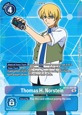 Thomas H. Norstein (Box Topper) [BT13-097] [Versus Royal Knights] Foil