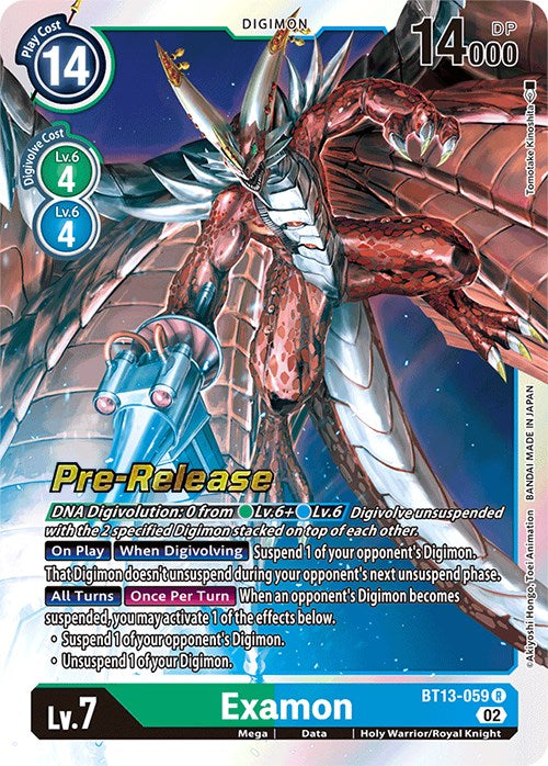Examon [BT13-059] [Versus Royal Knights Pre-Release Cards] Foil