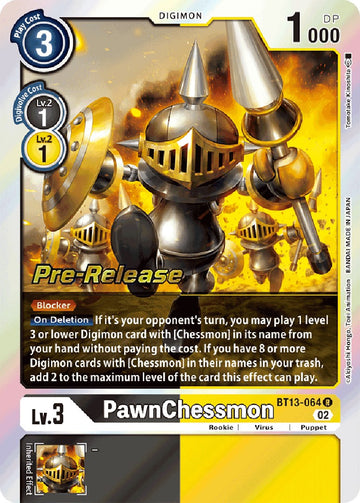 PawnChessmon [BT13-064] [Versus Royal Knights Pre-Release Cards] Foil