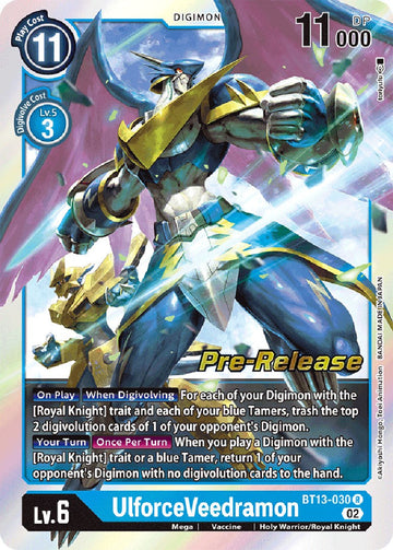 UlforceVeedramon [BT13-030 R] [Versus Royal Knights Pre-Release Cards] Foil