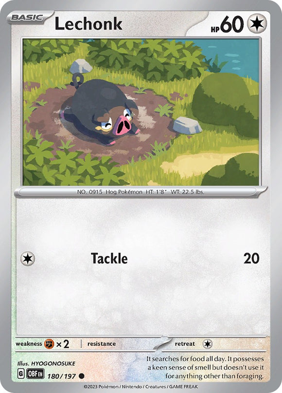 Lechonk [180/197] [Obsidian Flames] Reverse Holofoil