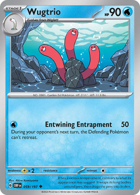 Wugtrio [059/197] [Obsidian Flames] Reverse Holofoil