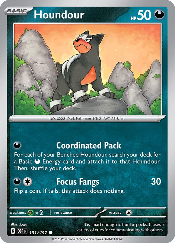 Houndour [131/197] [Obsidian Flames] Reverse Holofoil