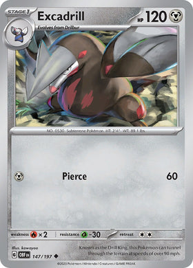 Excadrill [147/197] [Obsidian Flames]