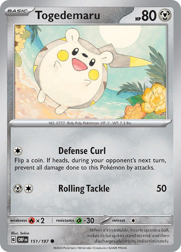 Togedemaru [151/197] [Obsidian Flames]