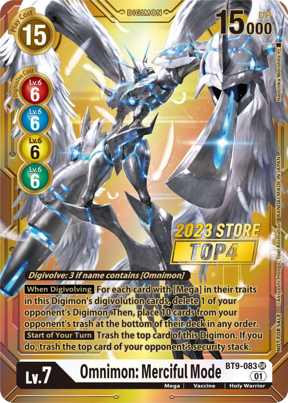 Omnimon: Merciful Mode (2023 Store Top 4) [BT9-083] [X Record] Foil