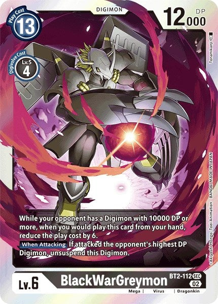 BlackWarGreymon (Resurgence Booster Reprint) [BT2-112] [Resurgence Booster] Foil