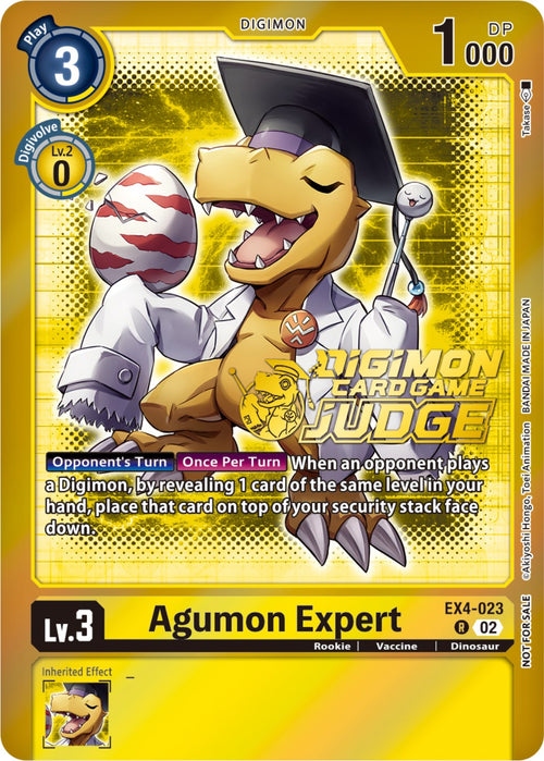 Agumon Expert (Judge Pack 4) [EX4-023] [Alternative Being Booster] Foil
