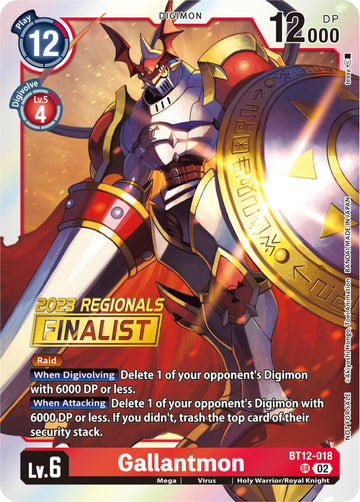 Gallantmon (2023 Regionals Finalist) [BT12-018] [Across Time] Foil