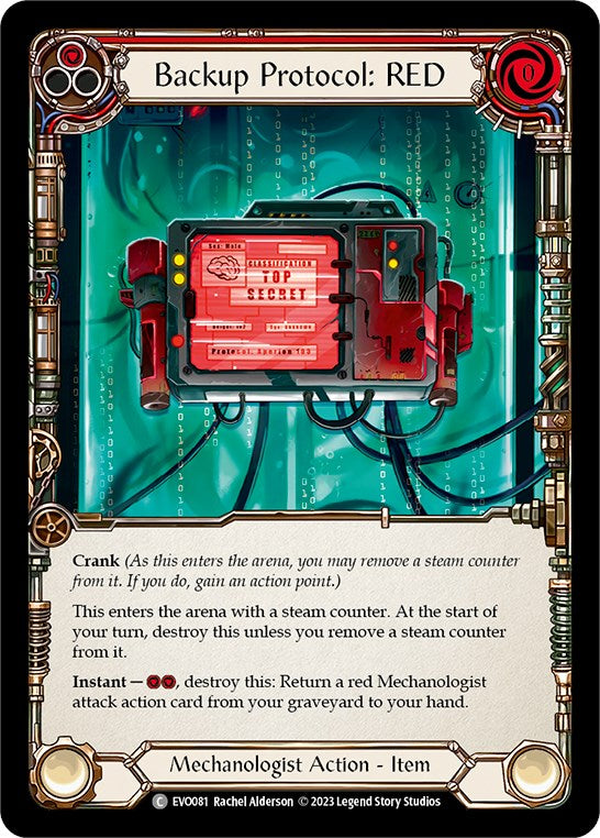 Backup Protocol: RED [EVO081] [Bright Lights]