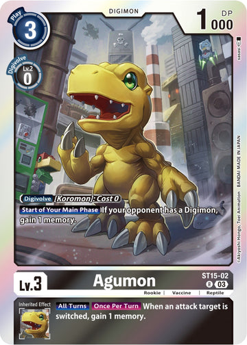 Agumon [ST15-02] [Starter Deck 15: Dragon of Courage] Foil