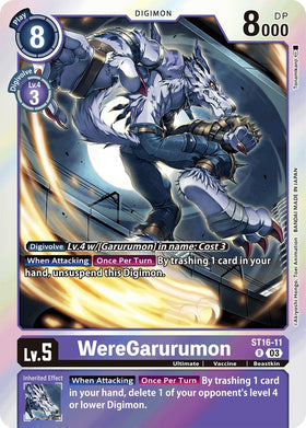 WereGarurumon [ST16-11] [Starter Deck 16: Wolf of Friendship] Foil