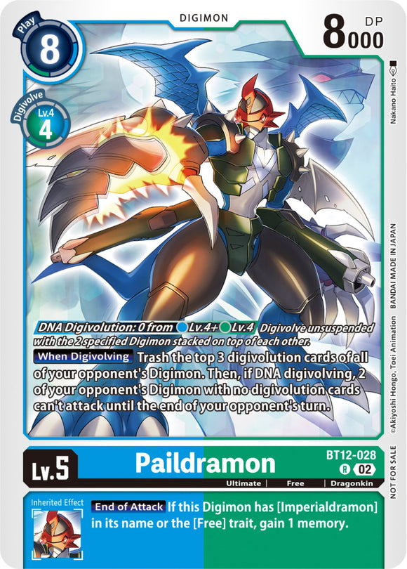 Paildramon (NYCC 2023 Demo Deck) [BT12-028] [Digimon Demo Deck Exclusive Cards]