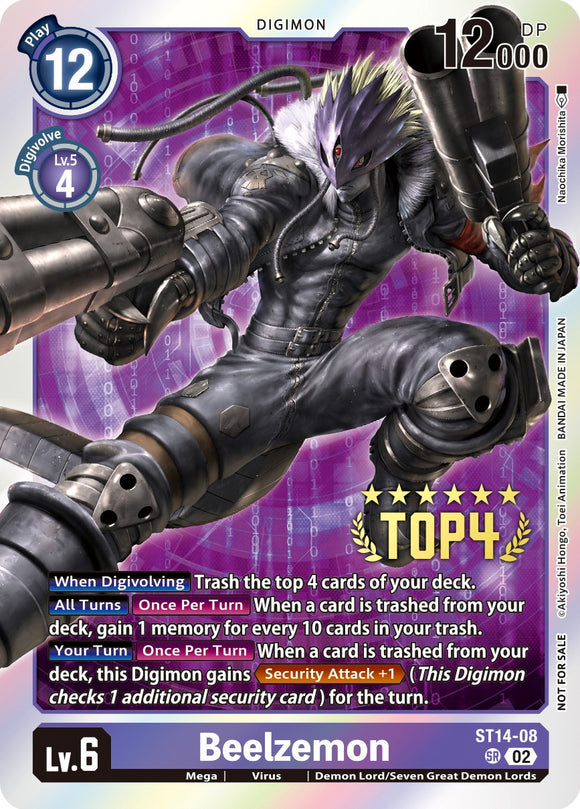 Beelzemon (Digimon 3-On-3 Top 4) [ST14-08] [Starter Deck 14: Beelzemon Advanced Deck Set] Foil