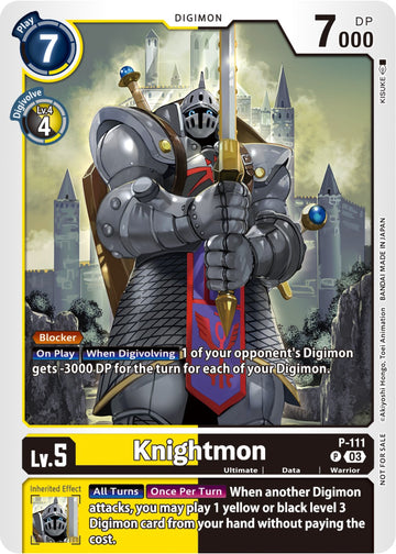 Knightmon (3rd Anniversary Survey Pack) [P-111] [Digimon Promotion Cards]