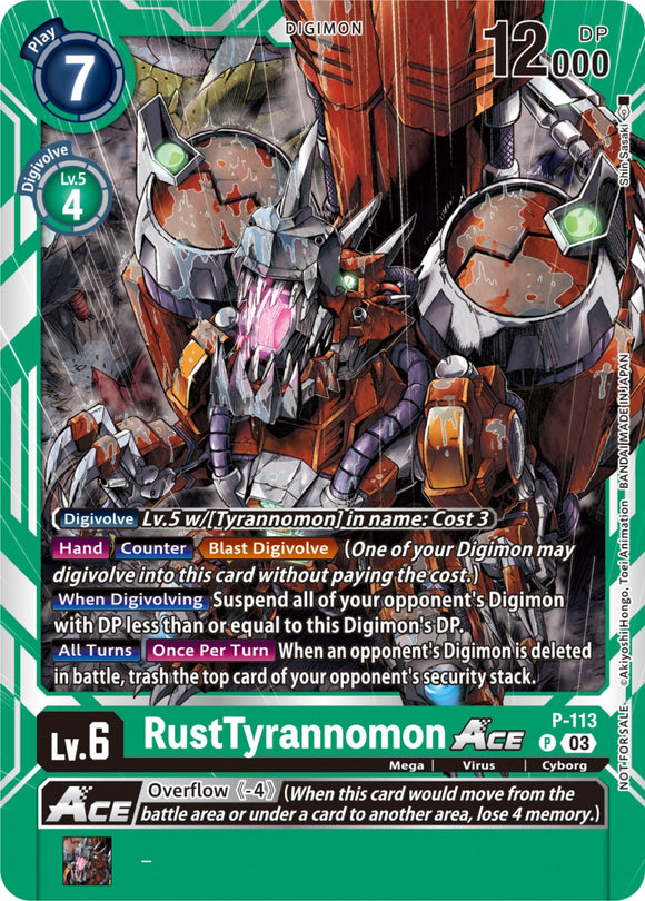 RustTyrannomon ACE (3rd Anniversary Survey Pack) [P-113] [Digimon Promotion Cards]
