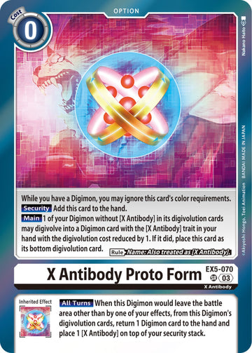 X Antibody Proto Form [EX5-070 SR] [Animal Colosseum] Foil