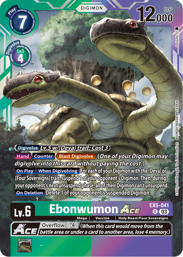 Ebonwumon ACE [EX5-041] [Animal Colosseum] Foil