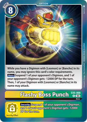 Flashy Boss Punch [EX5-068] [Animal Colosseum] Foil