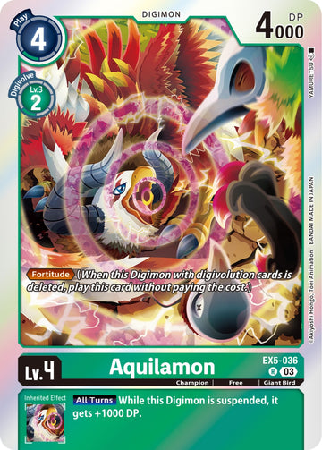 Aquilamon [EX5-036 R] [Animal Colosseum] Foil