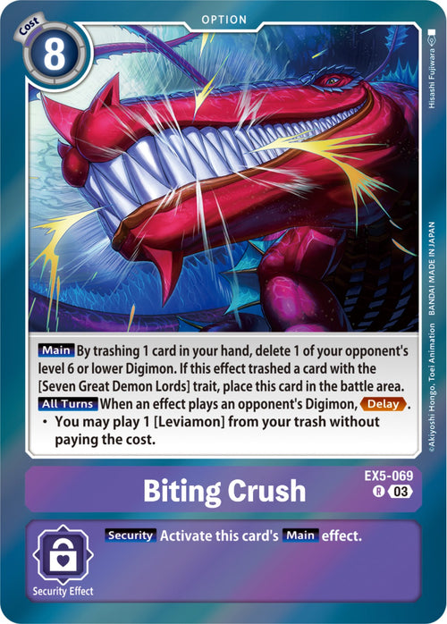 Biting Crush [EX5-069] [Animal Colosseum] Foil