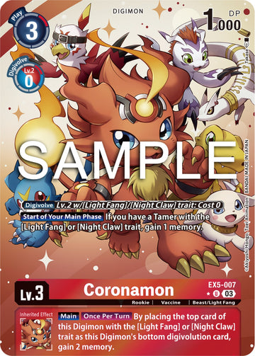 Coronamon (Alternate Art) [EX5-007] [Animal Colosseum] Foil