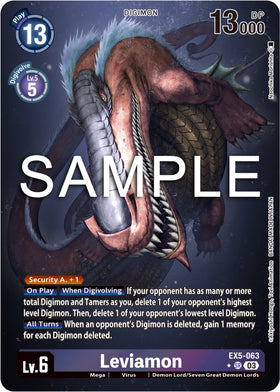 Leviamon (Alternate Art) [EX5-063] [Animal Colosseum] Foil