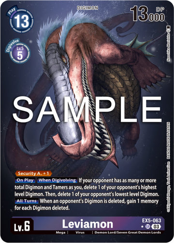 Leviamon (Alternate Art) [EX5-063] [Animal Colosseum] Foil