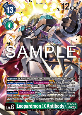 Leopardmon (X Antibody) (Alternate Art) [EX5-043] [Animal Colosseum] Foil