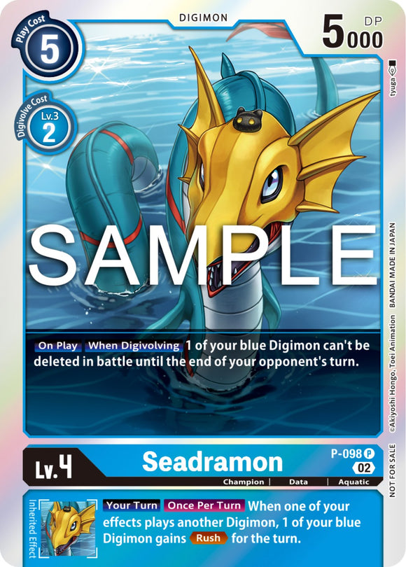Seadramon (Limited Card Pack Ver.2) [P-098] [Digimon Promotion Cards] Foil