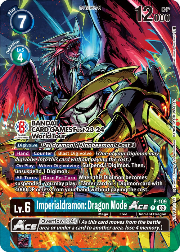 Imperialdramon: Dragon Mode ACE (BANDAI Card Games Fest 23-24 World Tour) [P-109] [Digimon Promotion Cards]