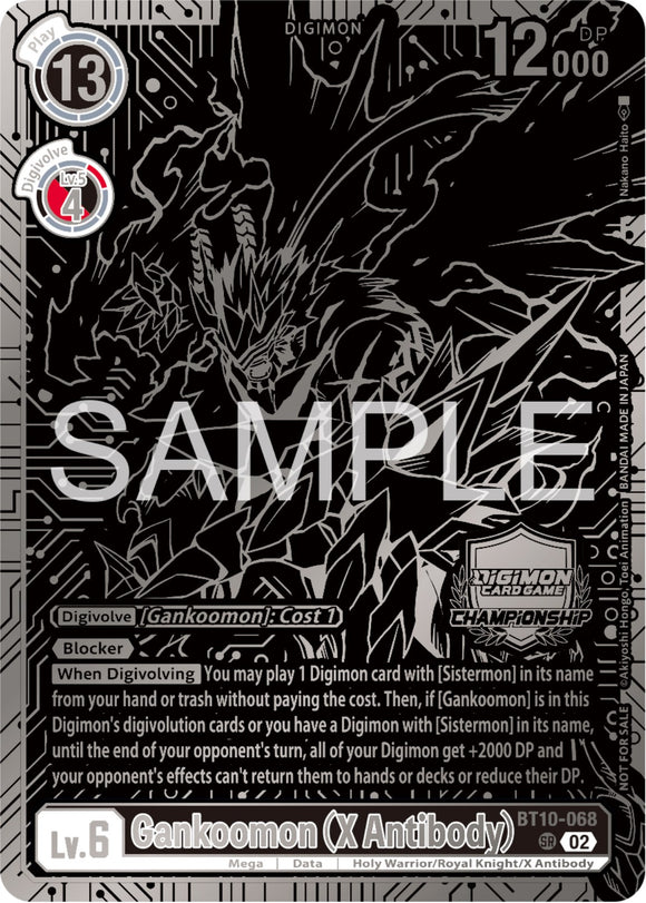 Gankoomon (X Antibody) (2023 Championship Finals 2nd Place) [BT10-068] [Xros Encounter] Foil