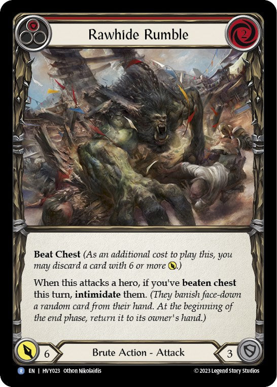 Rawhide Rumble (Red) [HVY023] [Heavy Hitters] Rainbow Foil