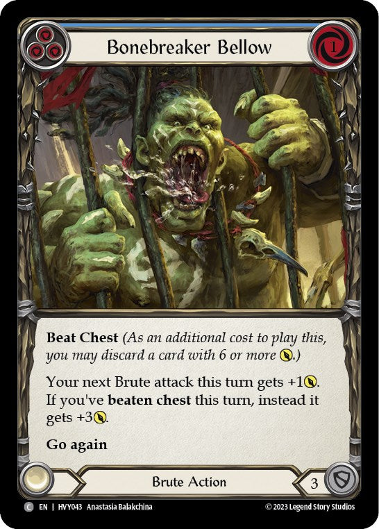Bonebreaker Bellow (Blue) [HVY043] [Heavy Hitters]