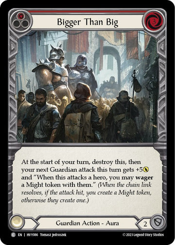 Bigger Than Big (Red) [HVY086] [Heavy Hitters] Rainbow Foil