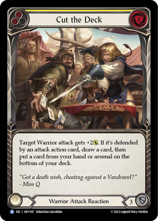 Cut the Deck (Yellow) [HVY107] [Heavy Hitters]