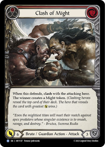 Clash of Might (Red) [HVY137] [Heavy Hitters]