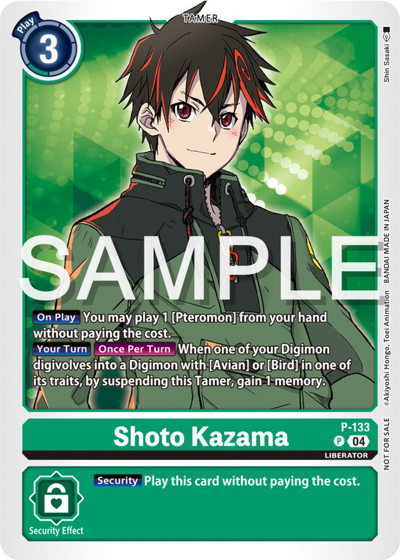 Shoto Kazama (Digimon Liberator Promotion Pack) [P-133] [Digimon Promotion Cards]