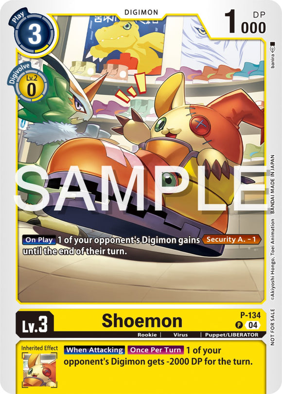 Shoemon (Digimon Liberator Promotion Pack) [P-134] [Digimon Promotion Cards]