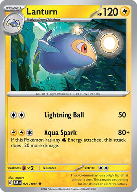 Lanturn [021/091] [Paldean Fates]