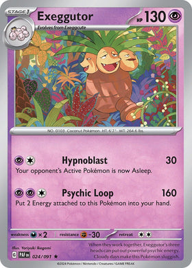 Exeggutor [024/091] [Paldean Fates] Holofoil
