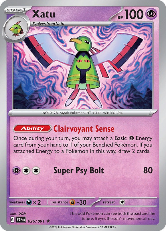 Xatu [026/091] [Paldean Fates] Holofoil